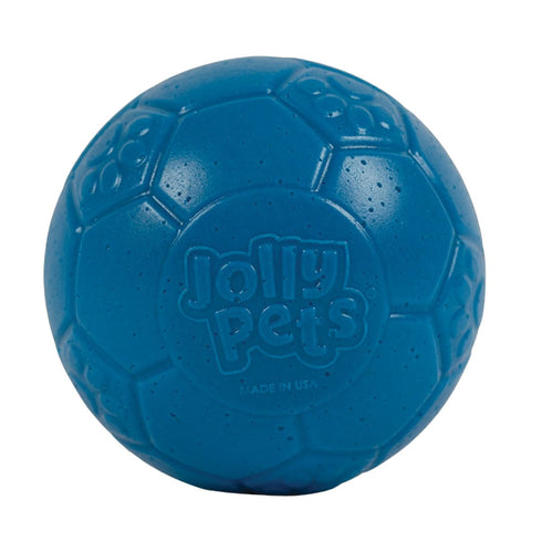 Jolly Pets Mini Soccer Ball Dog Toy 4" Ocean Blue - Poudre Pet & Feed Supply