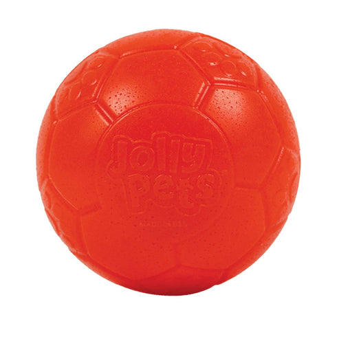 Jolly Pets Mini Soccer Ball Dog Toy 3" Orange - Poudre Pet & Feed Supply