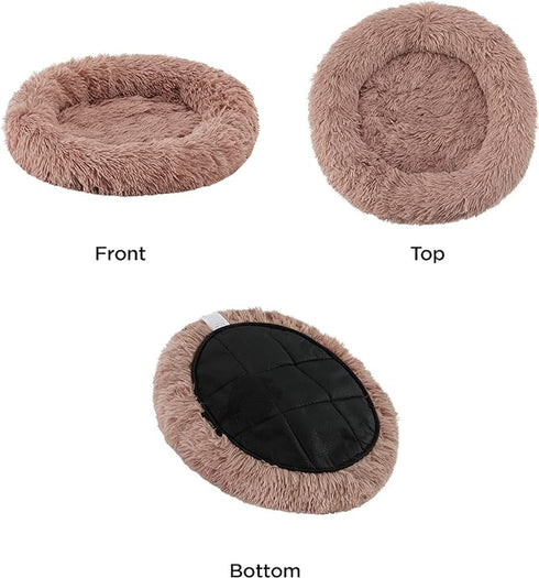 Best Friends by Sheri Cat Donut Bed - Dusty Rose