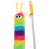 Multipet Caterpillar Rainbow Wand Cat Toy, Wand Cat Toy