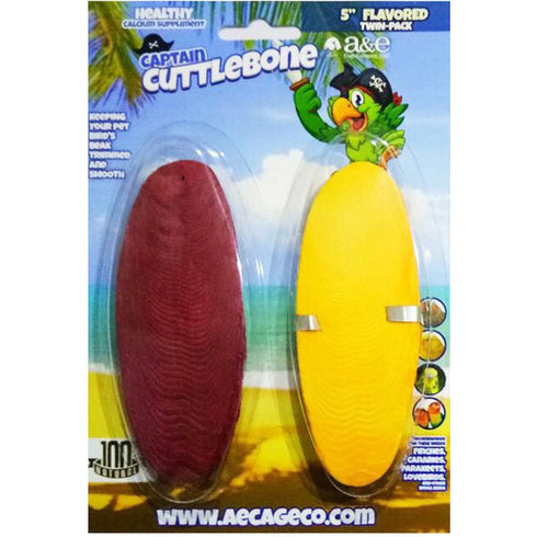 A&E 5-in Flavored Cuttlebone Twin Blister Pack Bird Treats