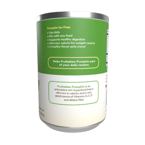 Fruitables Pumpkin Healthy Digestion & Weight Supplement 15oz - Poudre Pet & Feed Supply 3
