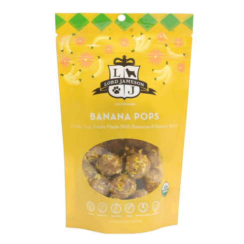 Lord Jameson Banana Pops Organic Dog Treats 6oz - Poudre Pet & Feed Supply