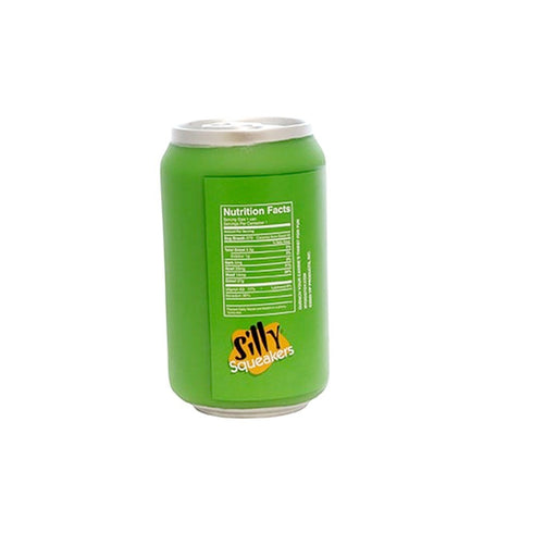 Tuffy's Silly Squeaker Soda Can Lucky Pup Interactive Play Pet Dog Toy