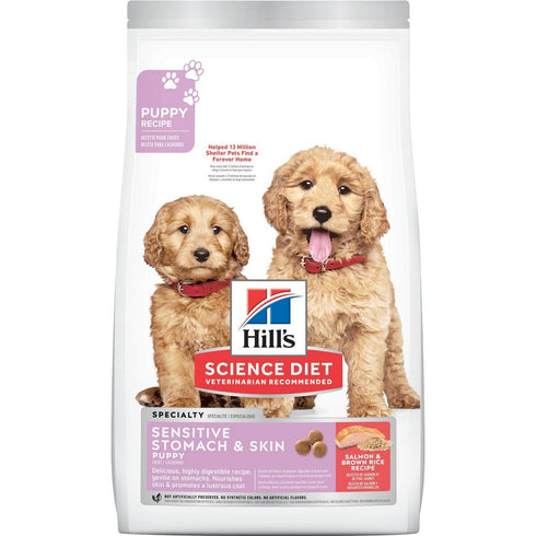 Hill's Science Diet Puppy Sensitive Stomach & Skin Salmon & Brown Rice Dry Dog Food 4lb