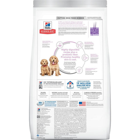Hill's Science Diet Puppy Sensitive Stomach & Skin Salmon & Brown Rice Dry Dog Food 4lb