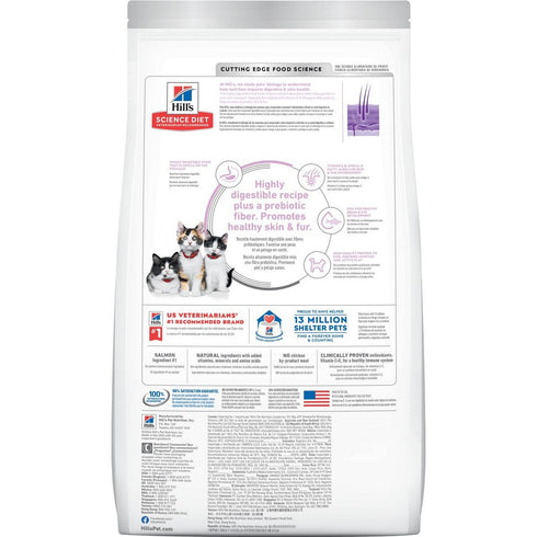 Hill's Science Diet Kitten Sensitive Stomach & Skin Salmon & Brown Rice Dry Cat Food 3.5lb