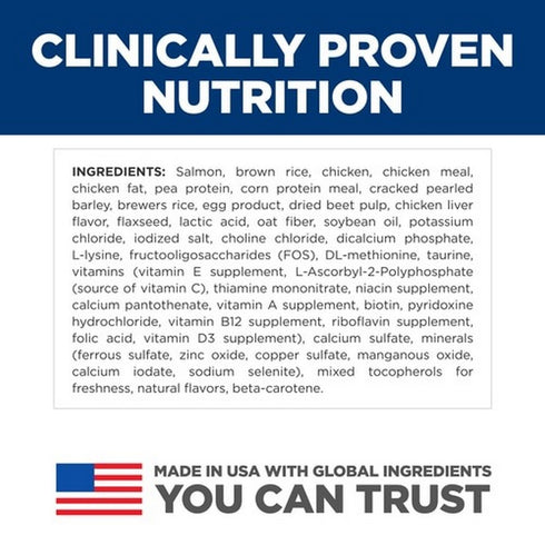 Hill's Science Diet Kitten Sensitive Stomach & Skin Salmon & Brown Rice Dry Cat Food 6lb