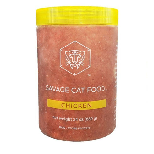 Savage Cat Chicken Cat Food Tube 24oz - Poudre Pet & Feed Supply