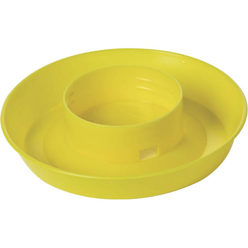 Little Giant Screw-On Poultry Waterer Base (BASE ONLY) Yellow 1 Quart - Poudre Pet & Feed Supply