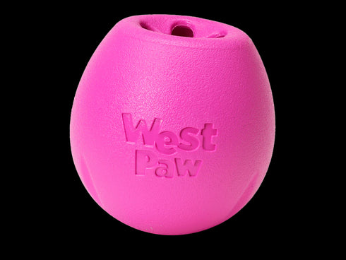 West Paw Rumbl Hot Pink Treat-Dispensing Toy for Dogs, Small