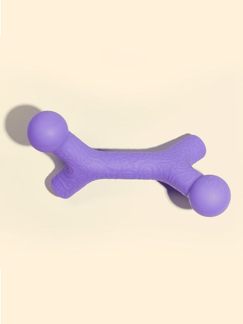 Yomp Ball Bone Max Purple Dog Toy