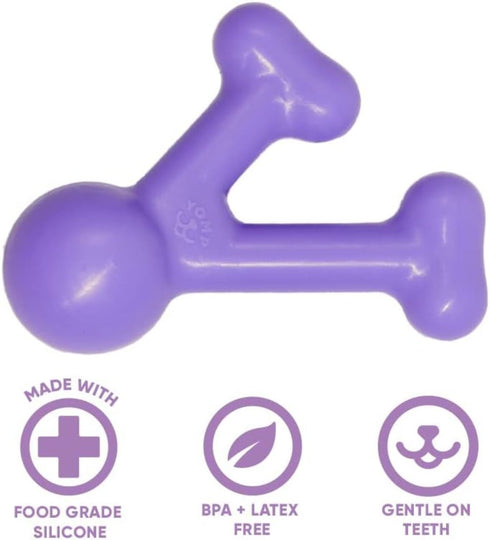 Yomp Funny Bone Purple Dog Toy