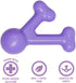 Yomp Funny Bone Purple Dog Toy