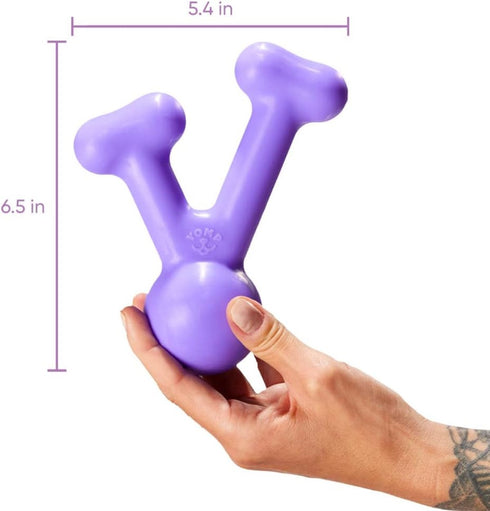 Yomp Funny Bone Purple Dog Toy