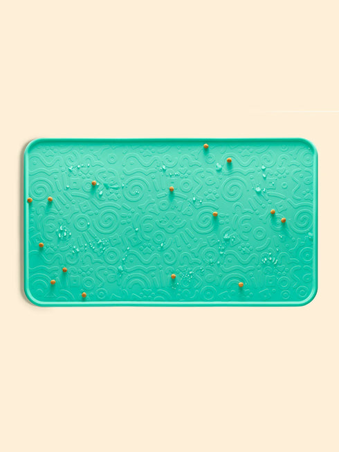 Yomp SplashMat Teal Dog Feeder