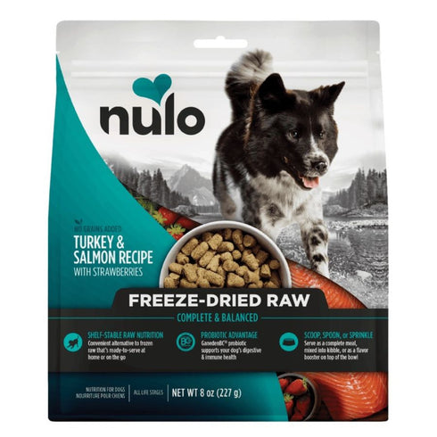 Nulo Freeze-Dried Raw Turkey & Salmon Dog Food 8oz - Poudre Pet & Feed Supply