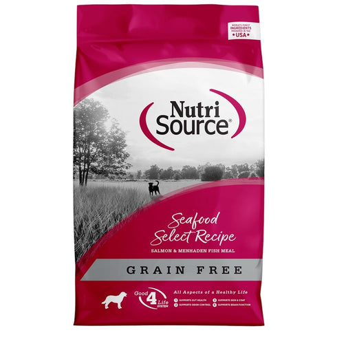 NutriSource Grain Free Adult Seafood Select Dry Dog Food 4lb - Poudre Pet & Feed Supply