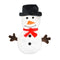 PatchWorkPet Stuffingless Snowman 13" Dog Toy - Poudre Pet & Feed Supply