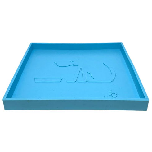 SodaPup Suction Cup Holder for eBowls eTrays eMats Light Blue - Poudre Pet & Feed Supply