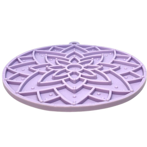 SodaPup Lotus Design eMat Enrichment Lick Mat With Suction Cups Pastel Purple - Poudre Pet & Feed Supply 2