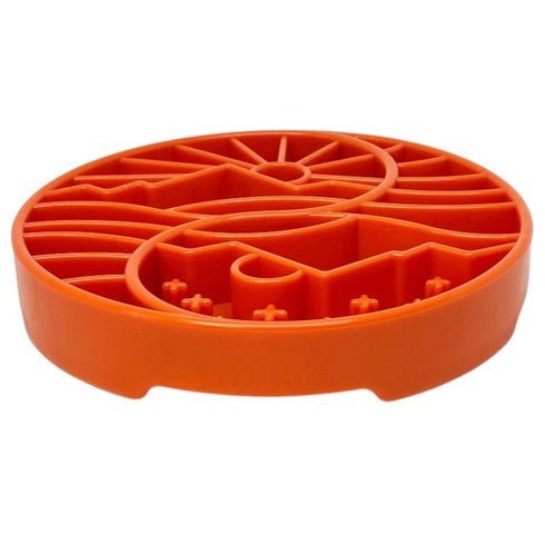 SodaPup Yin Yang Design eTray Enrichment Slow Feeder Tray for Dogs Orange - Poudre Pet & Feed Supply 3