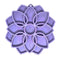 SodaPup Softie eTray Mandala Enrichment Slow Feeder with Suction Cups Purple - Poudre Pet & Feed Supply