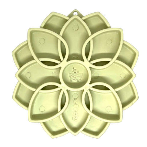 SodaPup Mandala Softie eTray Enrichment Slow Feeder with Suction Cups Green - Poudre Pet & Feed Supply