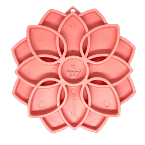 SodaPup Mandala Softie eTray Enrichment Slow Feeder with Suction Cups Pink - Poudre Pet & Feed Supply