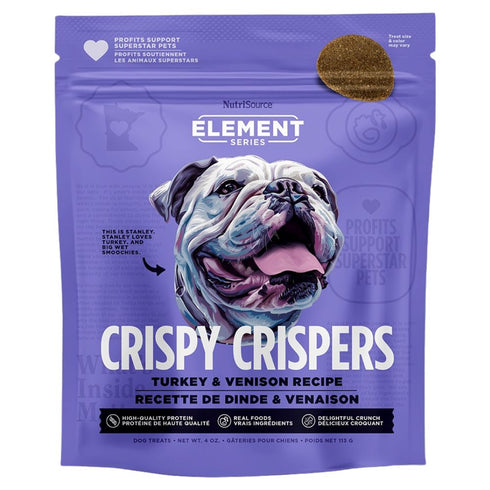 NutriSource Turkey & Venison Crispy Crispers High Protein Dog Treats 4oz - Poudre Pet & Feed Supply