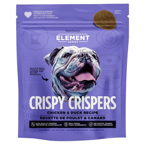 NutriSource Chicken & Duck Crispy Crispers High Protein Dog Treats 4oz - Poudre Pet & Feed Supply