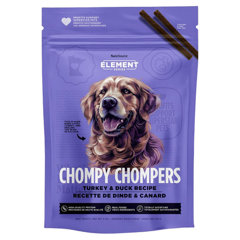 NutriSource Turkey & Duck Chompy Chompers High Protein Dog Treats 6oz - Poudre Pet & Feed Supply