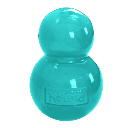 Outward Hound Double-Tuff Interactive Treat Stuffer Durable Dog Chew Toy Blue Medium - Poudre Pet & Feed Supply