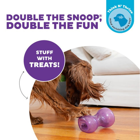 Outward Hound Double Snoop Treat Dispenser Dog Toy Purple - Poudre Pet & Feed Supply 2
