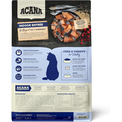 Acana Indoor Fish Recipe Dry Cat Food 4lb - Poudre Pet & Feed Supply 2