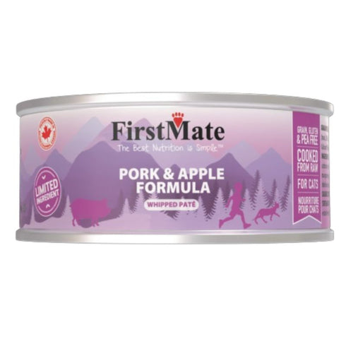 First Mate Limited Ingredient Pork & Apple Wet Cat Food 3.2oz - Poudre Pet & Feed Supply