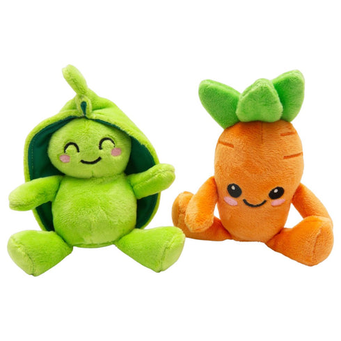 Snugarooz Buddies Carrot & Pea Dog Toys 2 Pack - Poudre Pet & Feed Supply