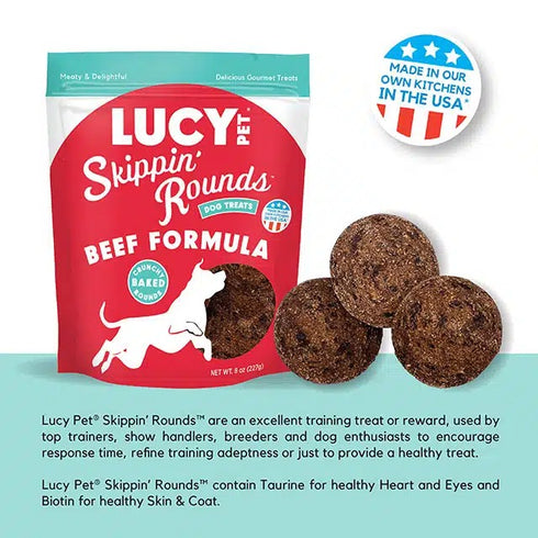 Lucy Pet Skippin’ Rounds Dog Treats 8oz - Poudre Pet & Feed Supply 4