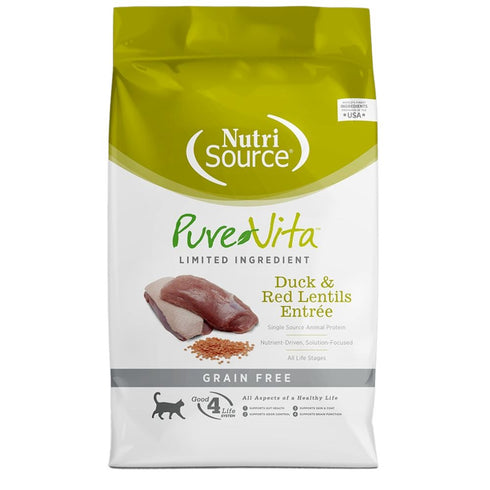 PureVita Grain Free Duck & Red Lentils Dry Cat Food 12lb - Poudre Pet & Feed Supply