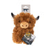 Tall Tails Plush Highland Cow Squeaker Dog Toy 8" - Poudre Pet & Feed Supply 4
