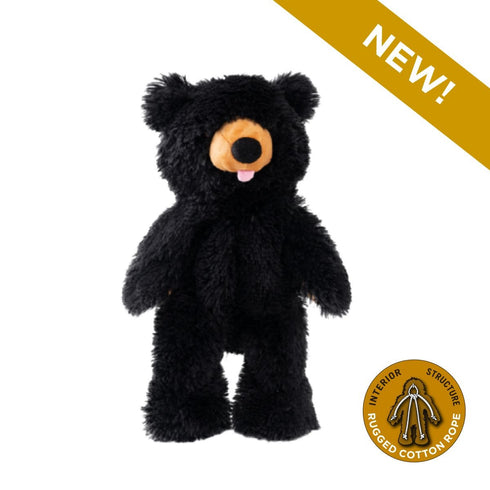 Tall Tails Stuffless Black Bear Squeaker Dog Toy 20" - Poudre Pet & Feed Supply 2