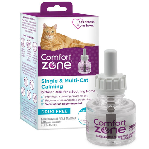 Comfort Zone Single & Multi-Cat Calming Kit For A Soothing Home Diffuser Refill - Poudre Pet & Feed Supply