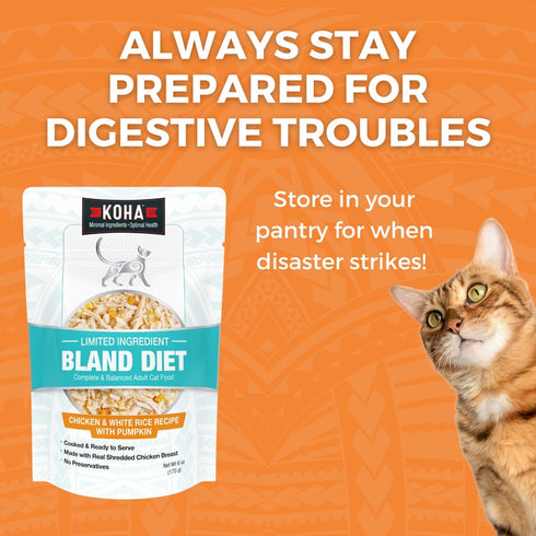 Koha Limited Ingredient Bland Diet Chicken & Rice Wet Cat Food 2.8oz - Poudre Pet & Feed Supply 5