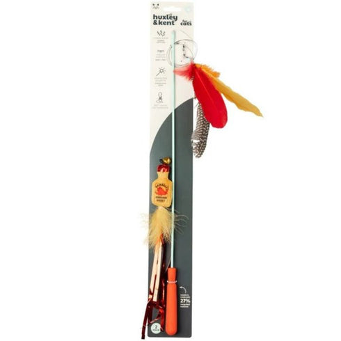 Huxley & Kent Cat Wand Teaser Hairball Whisky Cat Toy - Poudre Pet & Feed Supply 2