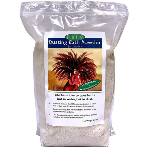 Lumino Poultry Dusting Bath Powder 6lb - Poudre Pet & Feed Supply