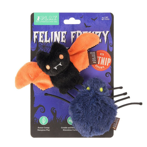 PLAY Feline Frenzy Halloween Creepy Critters Toy Set 2 Pack - Poudre Pet & Feed Supply 6