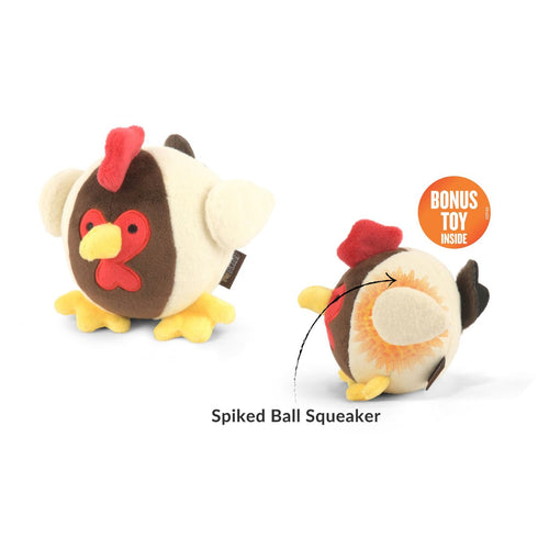 PLAY Barnyard Buddies Ryan the Rooster Dog Toy - Poudre Pet & Feed Supply 3