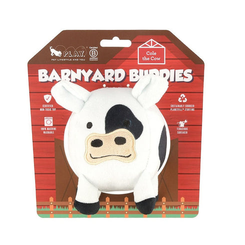 PLAY Barnyard Buddies Cole the Cow Dog Toy - Poudre Pet & Feed Supply 5