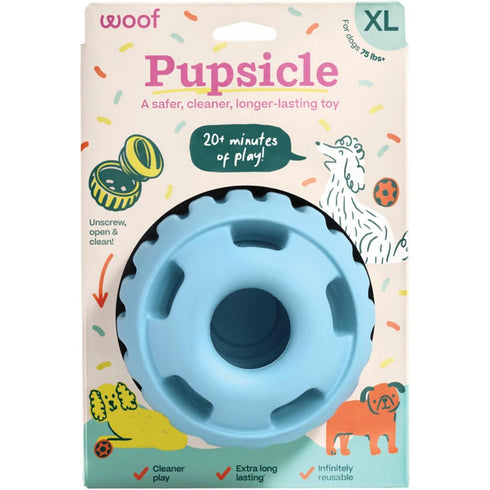 Woof Party Pupsicles Birthday Dog Toy Blue XLarge - Poudre Pet & Feed Supply 2