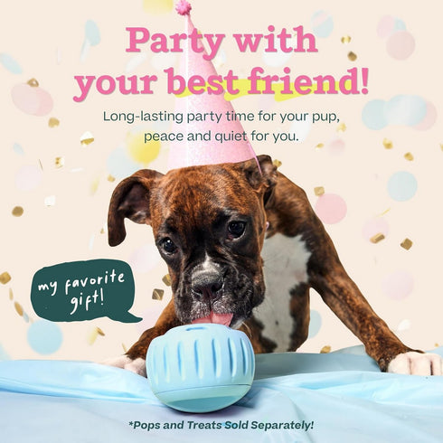 Woof Party Pupsicles Birthday Dog Toy Blue XLarge - Poudre Pet & Feed Supply 3